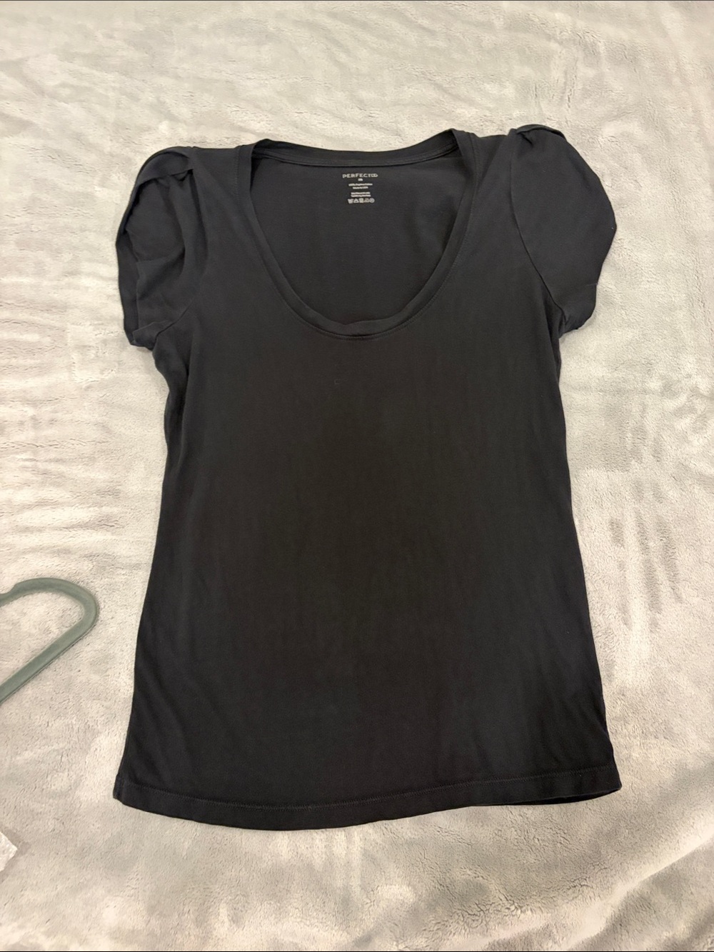 Perfect DD  Black Scoop Neck Women's Tee